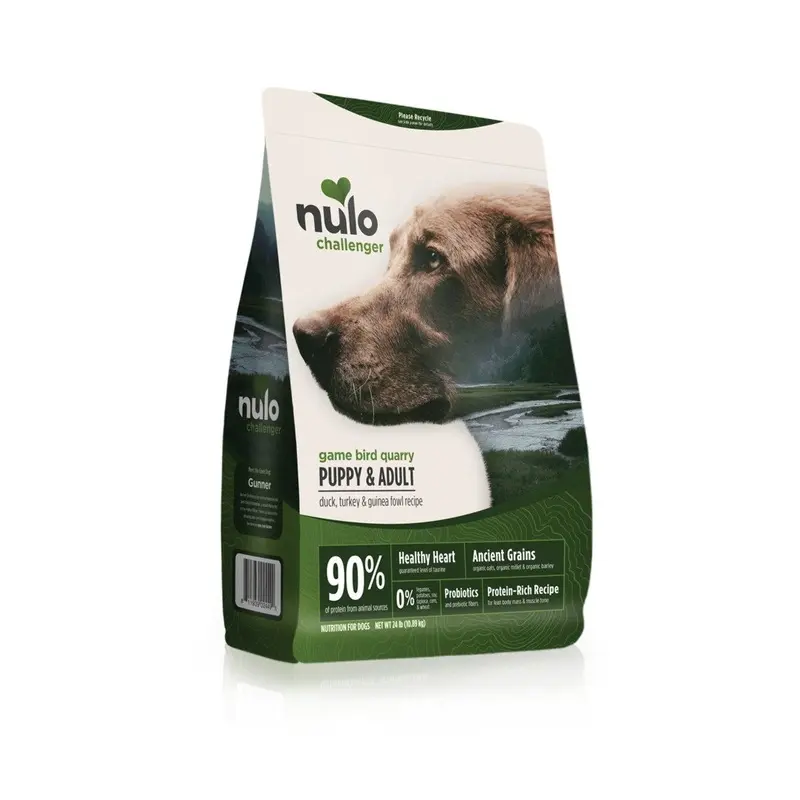 Nulo Challenger Puppy & Adult Duck, Turkey & Guinea Fowl Dog Food 4.5lb