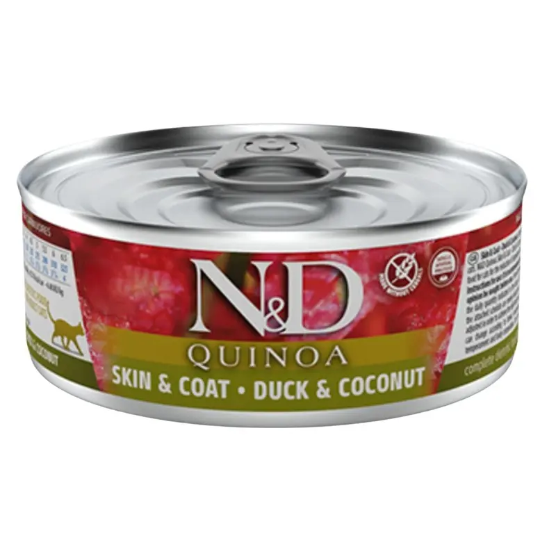 Farmina N&D Quinoa Functional Skin & Coat Wet Cat Food - Duck & Coconut - 2.8oz