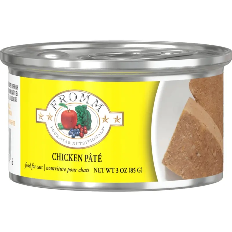 Fromm Four-Star Wet Cat Food - Chicken Pt - 3oz Can