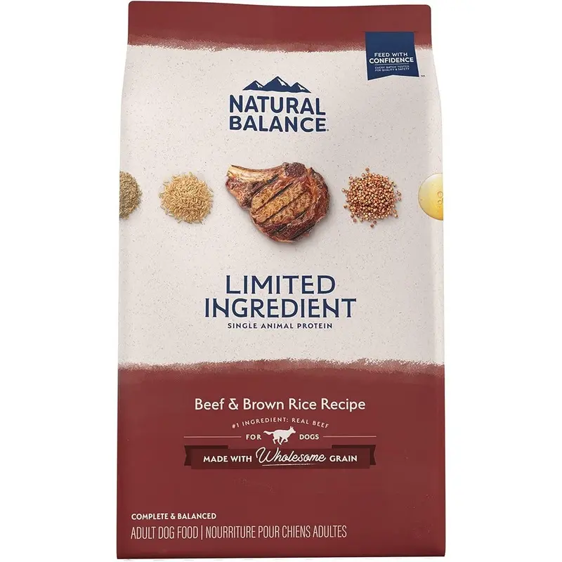 Natural Balance LID Limited Ingredient Diet Dry Dog Food - Beef & Brown Rice - 12lb