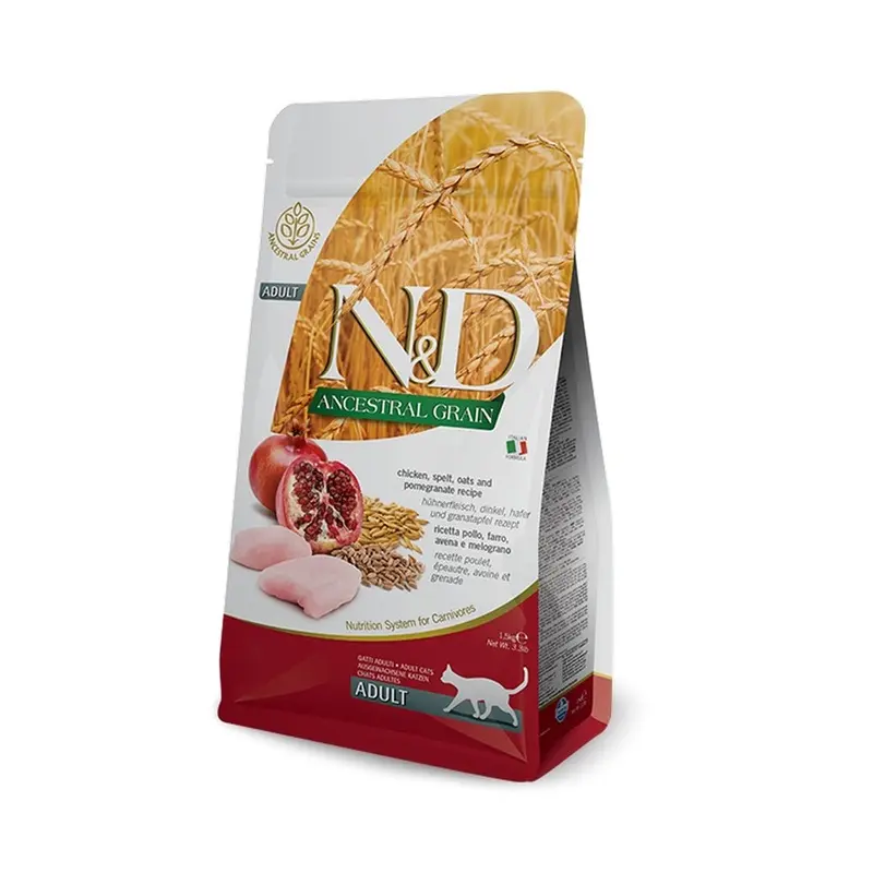 Farmina N&D Ancestral Grain Dry Cat Food - Chicken & Pomegranate - 3.3lb