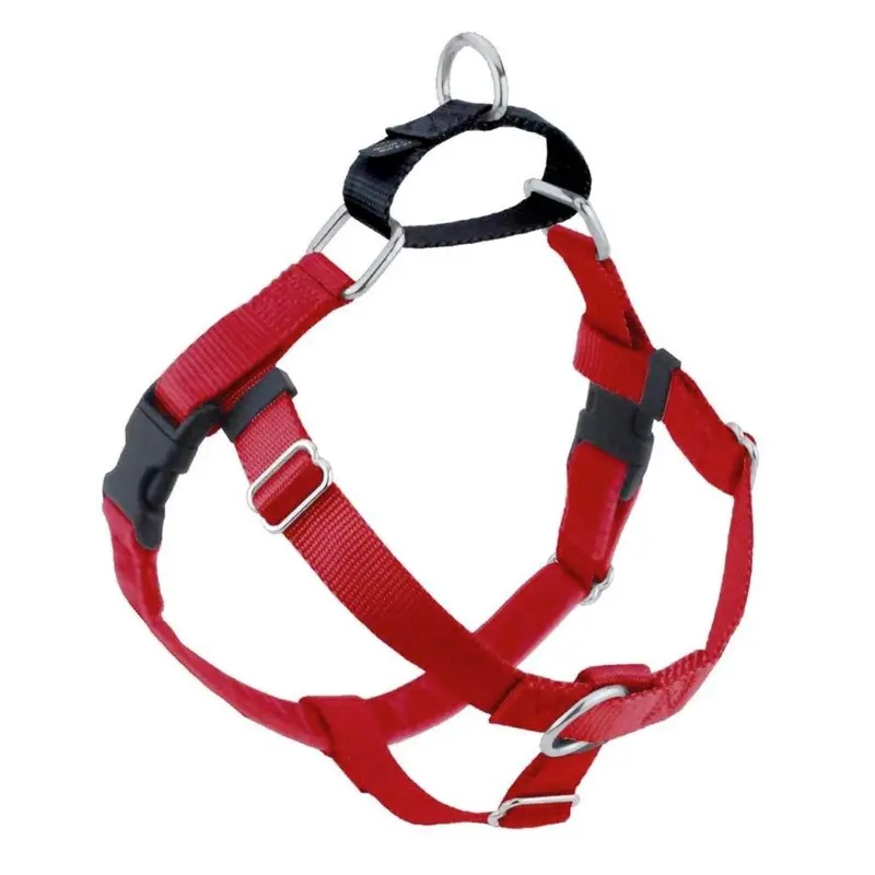 2 Hounds Design Freedom No-Pull Dog Harness Red 5/8"Medium  24"28"