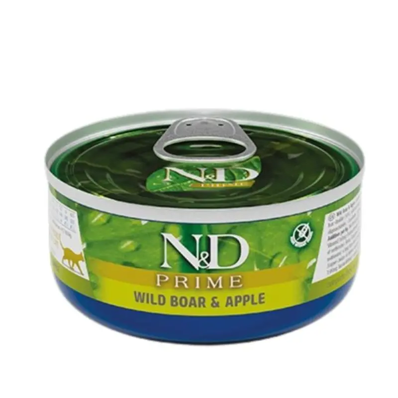 Farmina N&D Prime Wet Cat Food - Boar & Apple - 2.8oz