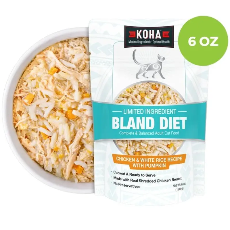 Koha Limited Ingredient Bland Die Chicken & Rice Wet Cat Food 6oz
