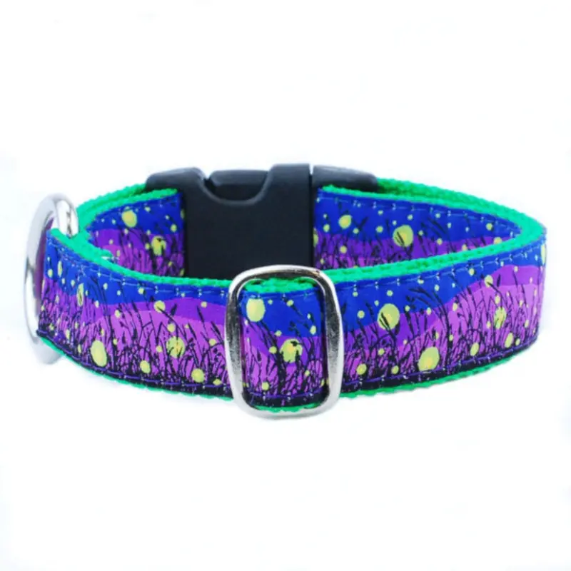 2 Hounds Lightning Bugs Collar for Dogs, Small, 1'x10"-14"