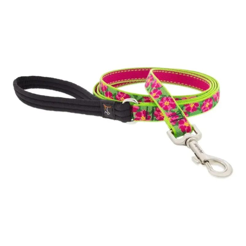 LUPINE Petunias Leash for Dogs, 3/4"x6'