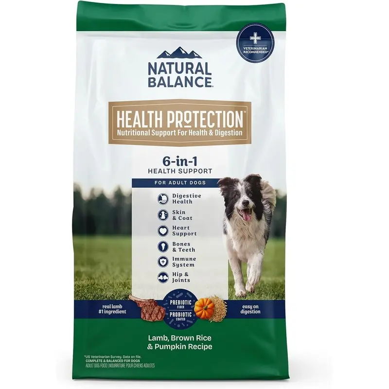 Natural Balance Health Protection Dry Dog Food - Lamb Rice & Pumpkin - 4lb