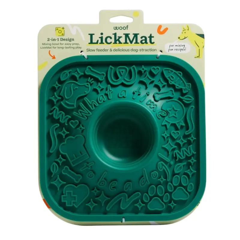 Woof Dog LickMat Green