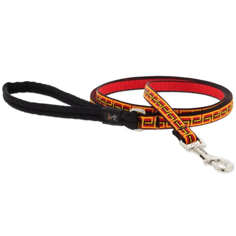 LUPINE MicroBatch Limited Designs Dog Leash, Greek Key, 1/2x6'