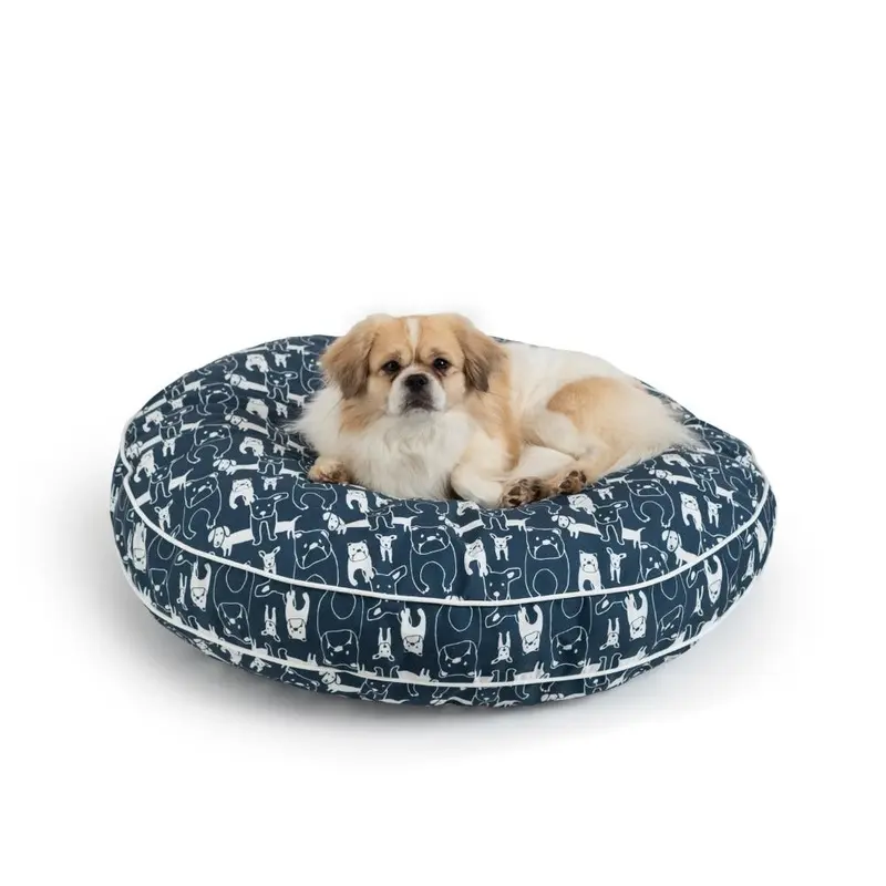 Snoozer Pool & Patio Round Dog Bed XLarge Pedigree Denim