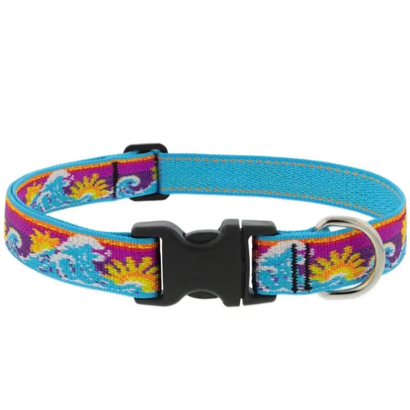 Lupine MicroBatch Dog Collar 1" x 16"-28" Surfs Up