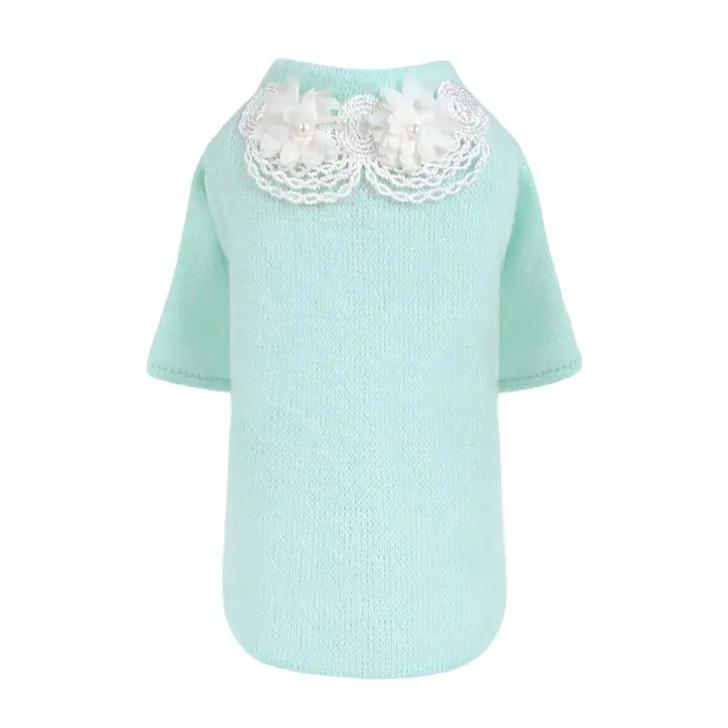 Sweet Magnolia Dog Sweater Mint
