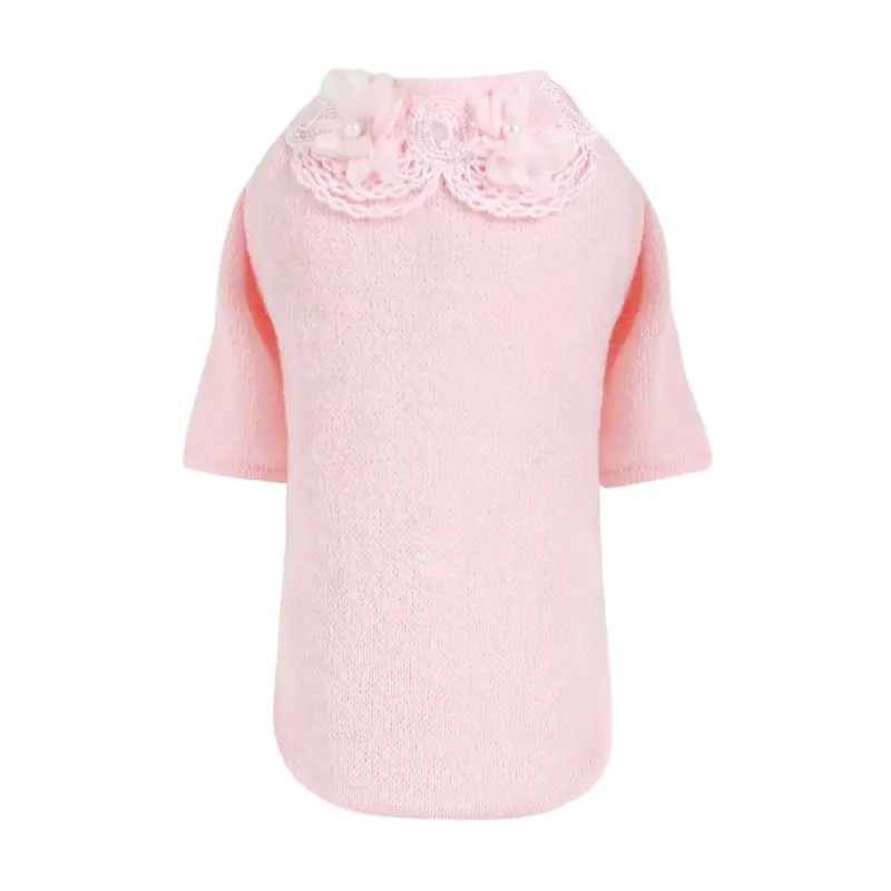 Sweet Magnolia Dog Sweater Pink