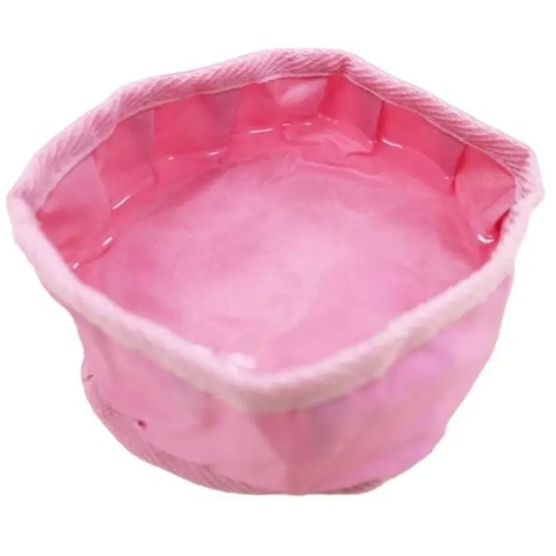 Travel Dog Water Bowl Pink