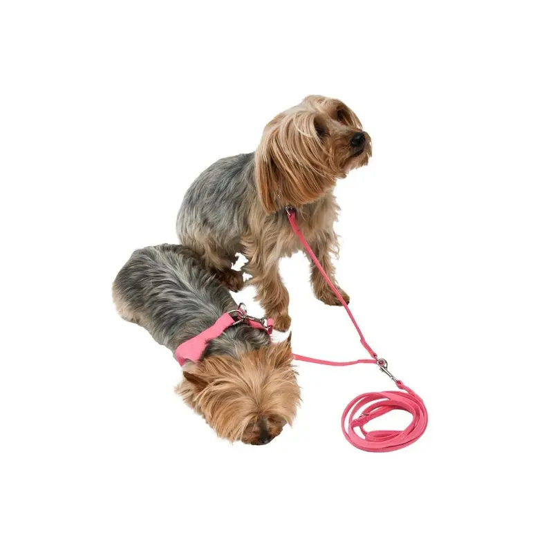 Ultrasuede Dog Leash Bubblegum