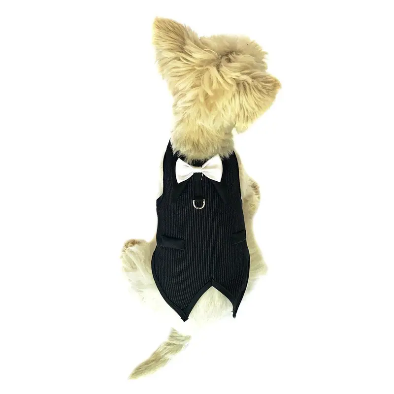 The Dogfather Pinstriped Dog Tuxedo