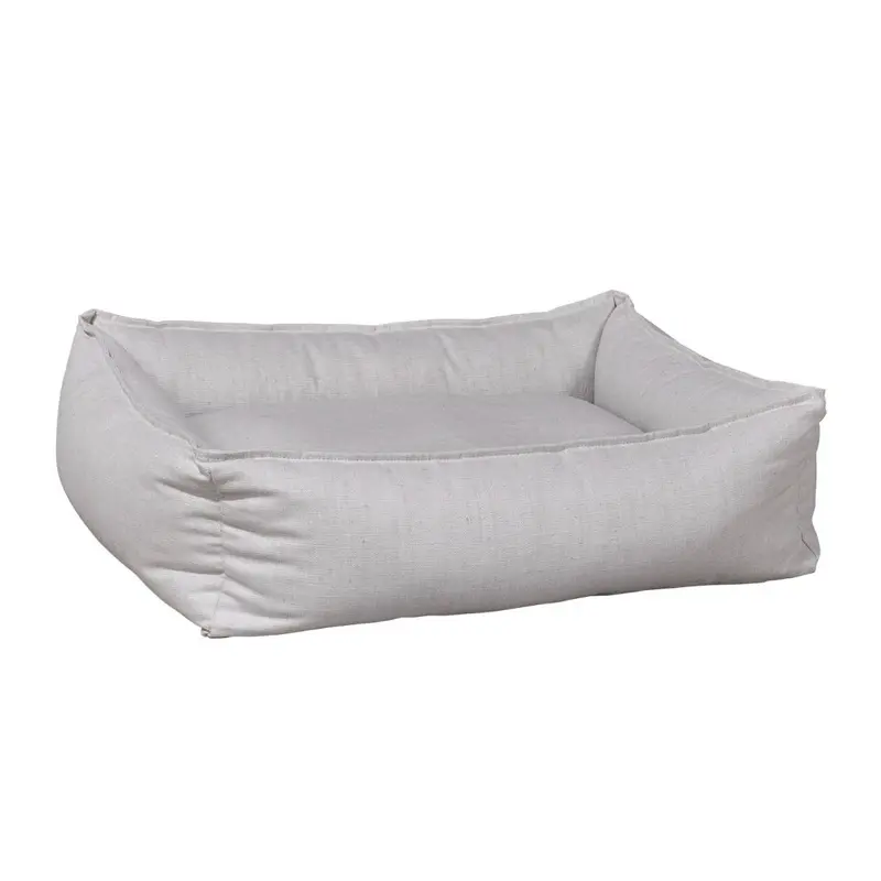 Parchment Linen Blend B Lounge Dog Bed