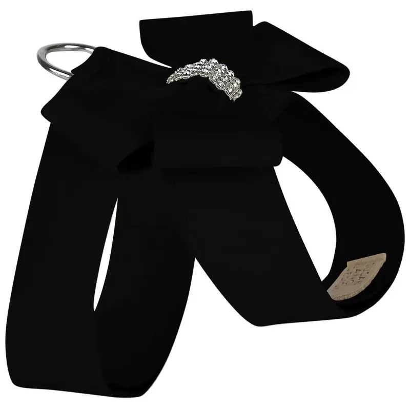 Nouveau Bow Tinkie Dog Harness Black