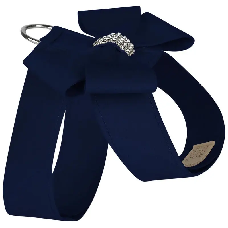 Nouveau Bow Tinkie Dog Harness Indigo