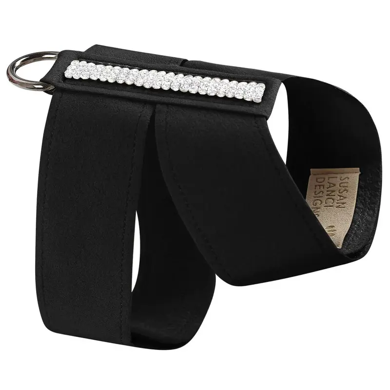 3 Row Giltmore Tinkie Dog Harness Black
