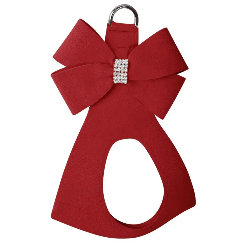 Nouveau Bow Step In Dog Harness Red