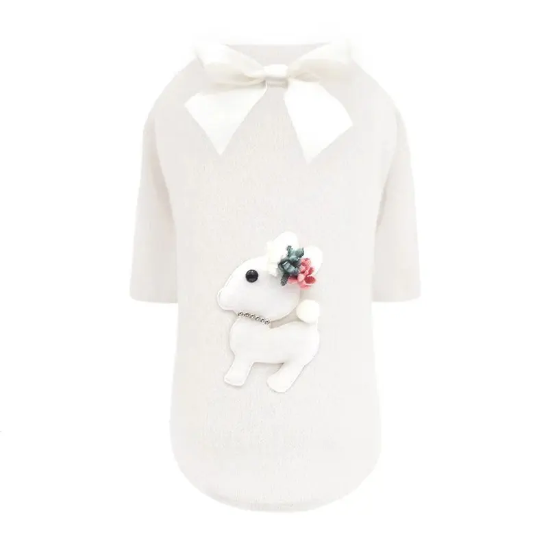 Baby Deer Dog Tee Cream