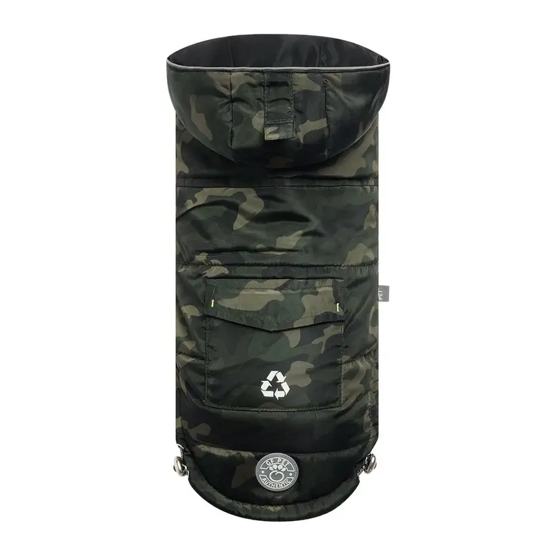 Recycled Parka Dog Jacket Camouflage
