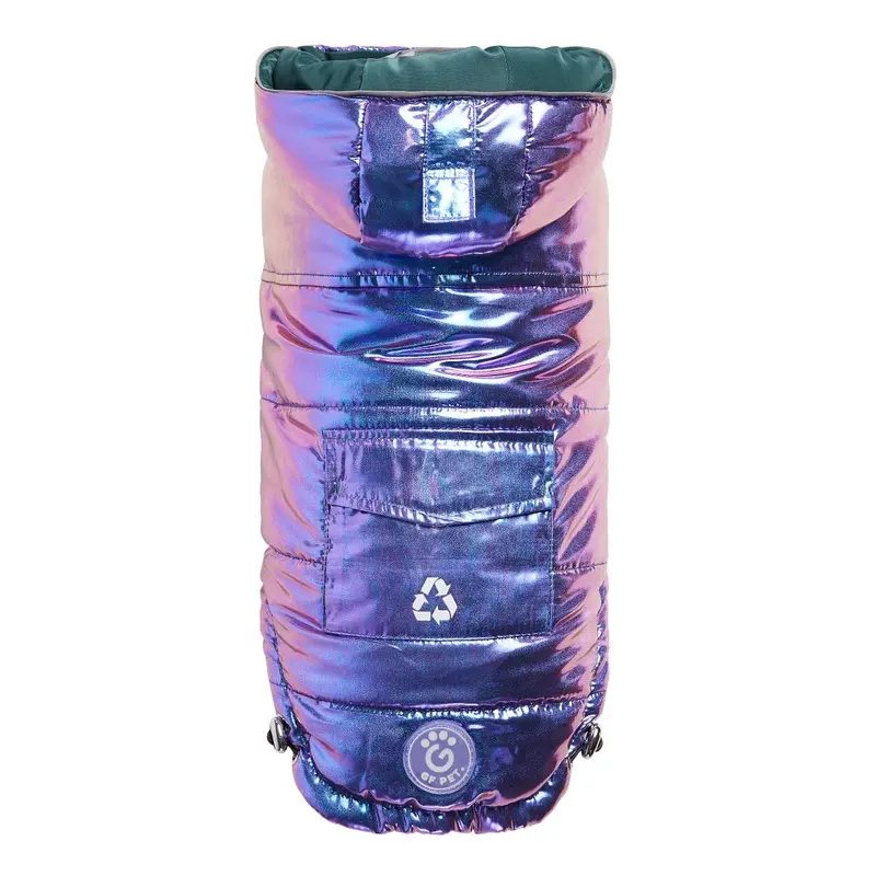 Recycled Parka Dog Jacket Iridescent