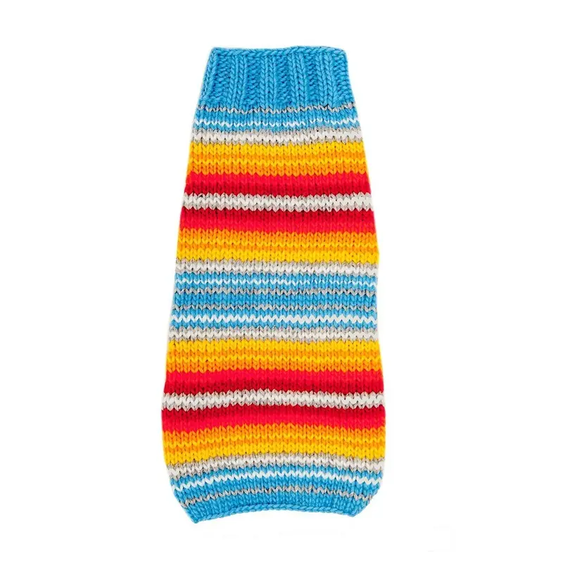 Turquoise Serape Dog Sweater Small