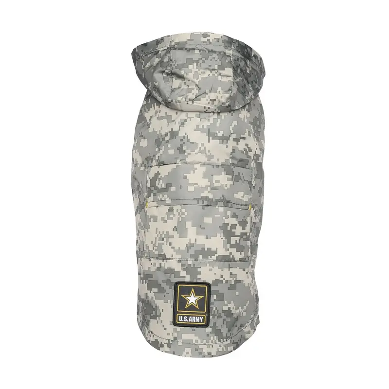US Army Packable Dog Raincoat Camo