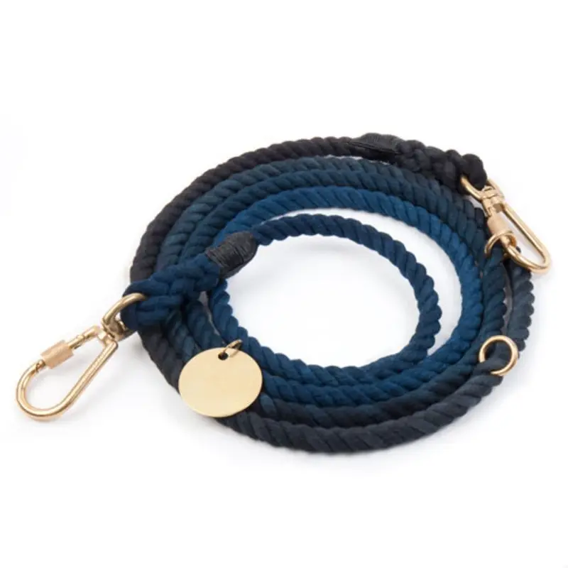 Adjustable Cotton Rope Dog Leash Manhattan Ombre