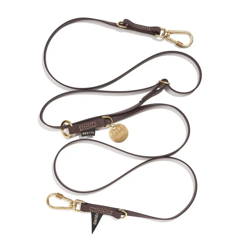 Adjustable Water Resistant Dog Leash Brown