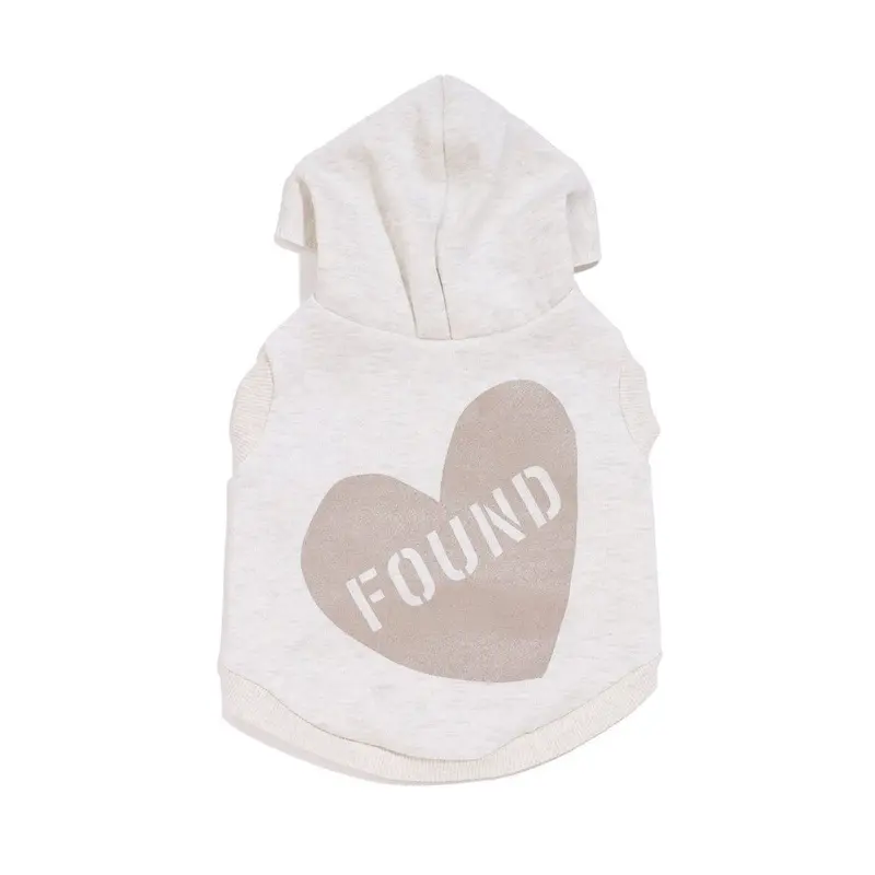 Big Full Heart Dog Hoodie Heather/Gray