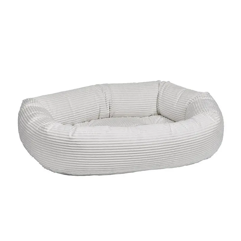 Marshmallow Microcord Donut Dog Bed