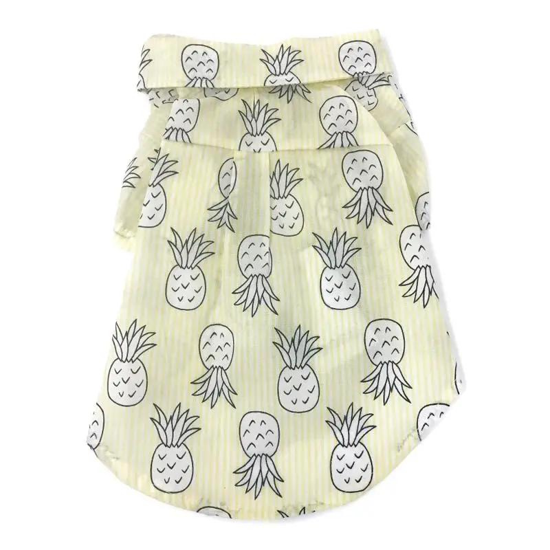 Pineapple Dog Shirt Yellow