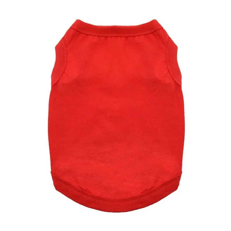 Cotton Dog Tank Flame Scarlet Red