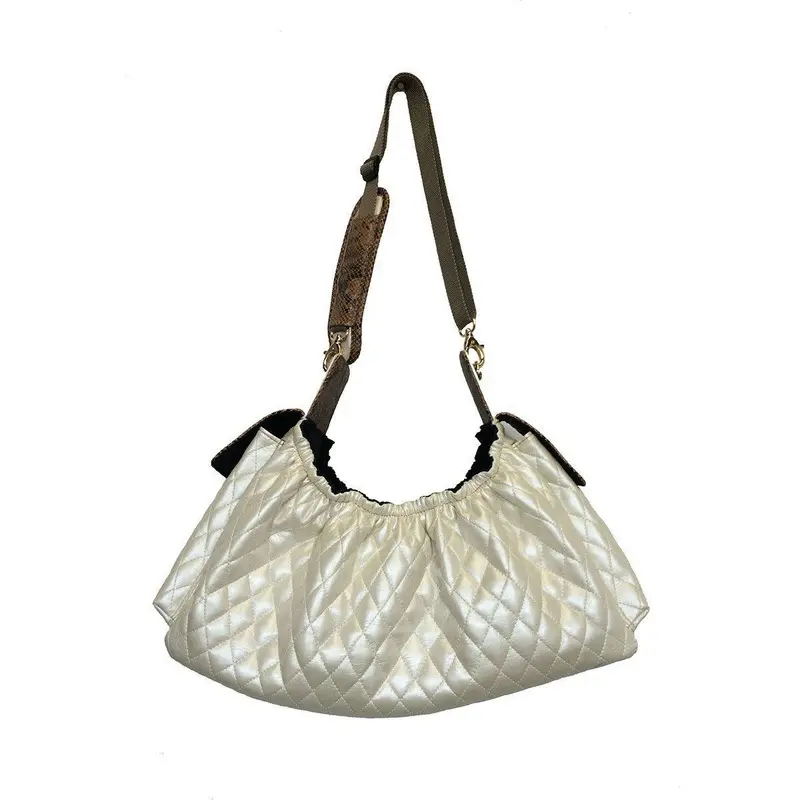 Petote Gigi Sling Dog Carrier Ivory Quilted