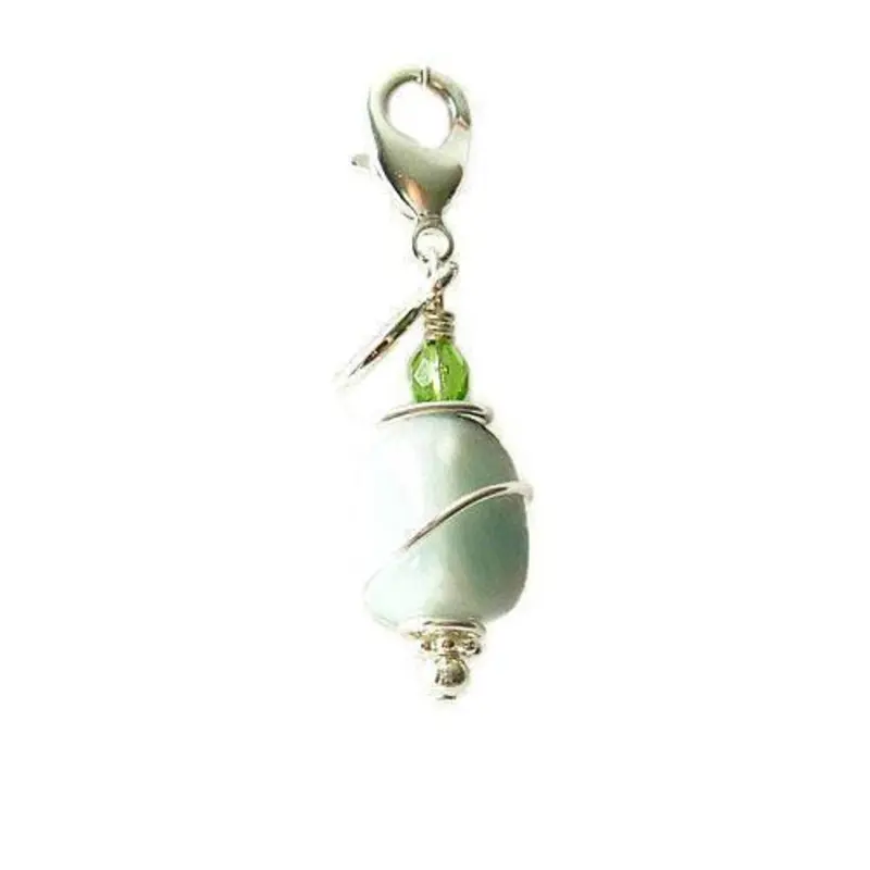 Amazonite Healing Dog Collar Charm Green Pawmulet