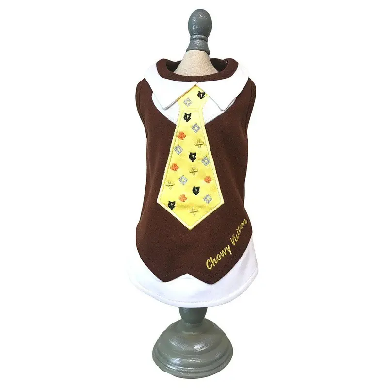 Chewy Vuiton Satin Tie Dog Tank