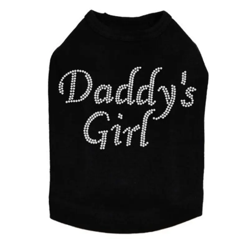 Daddy's Girl Rhinestone Dog Tank