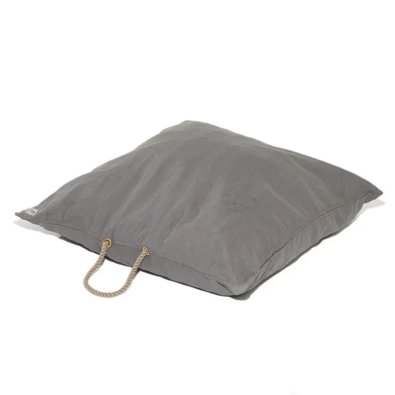 Linen Dog Bed Grey