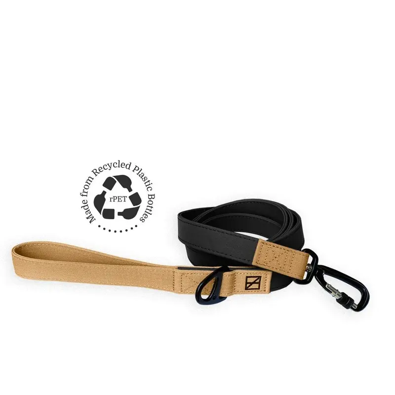 Recycled Ripstop Dog Leash Black