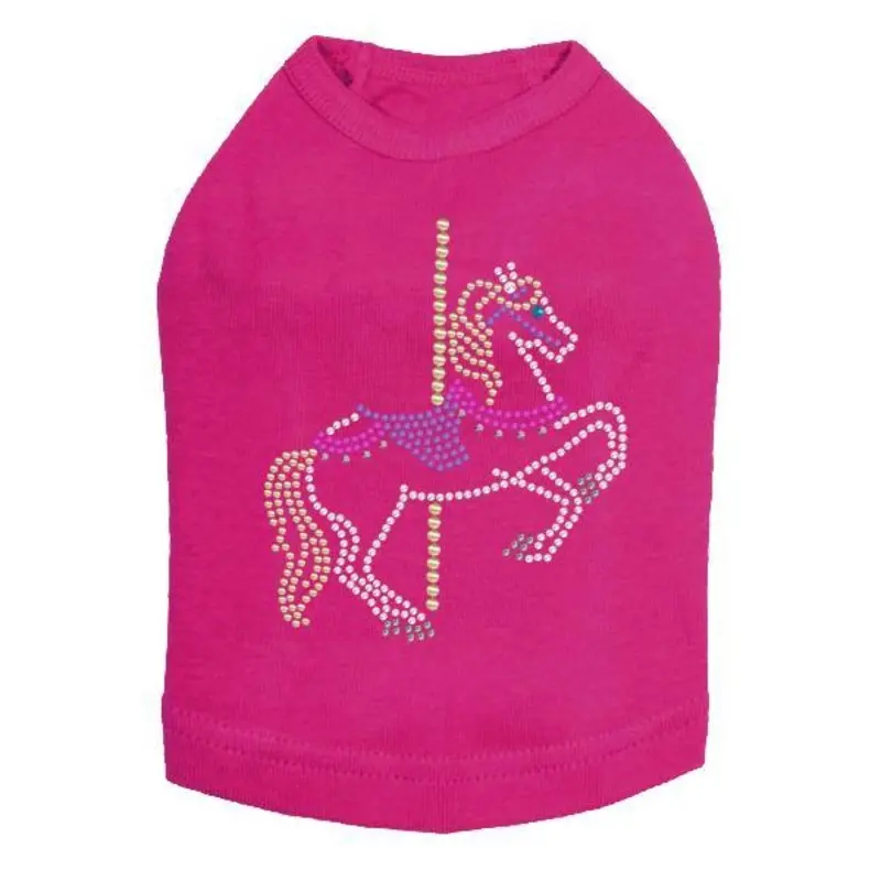 Carousel Rhinestone Dog Tank