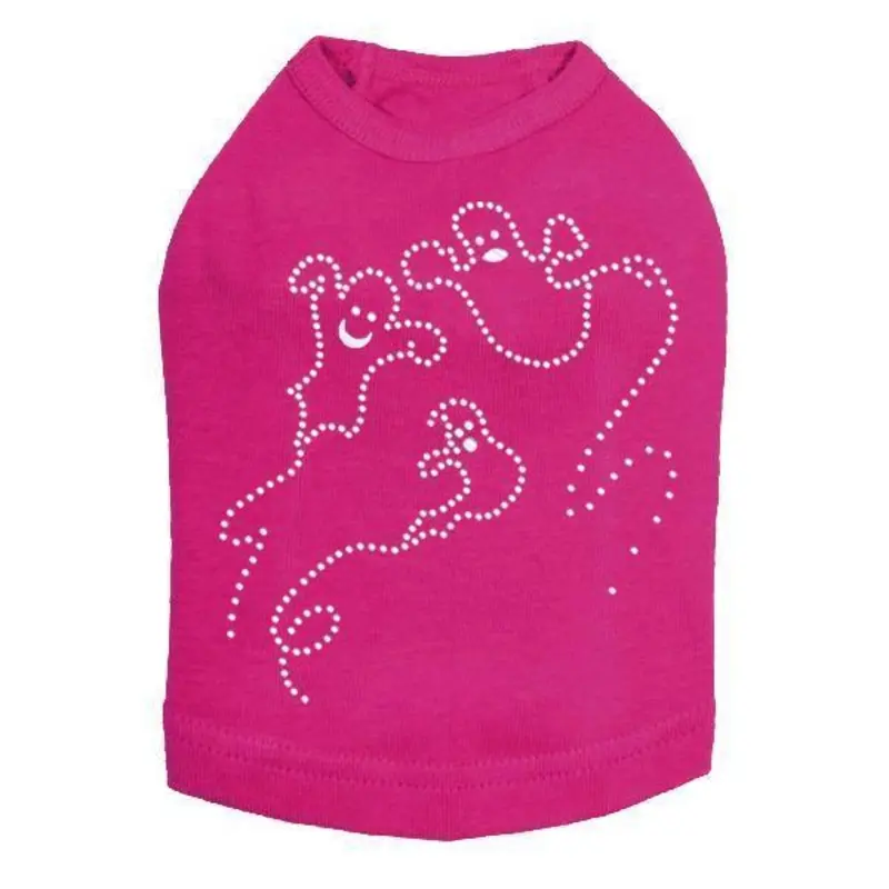 Ghosts Rhinestone Dog Tank