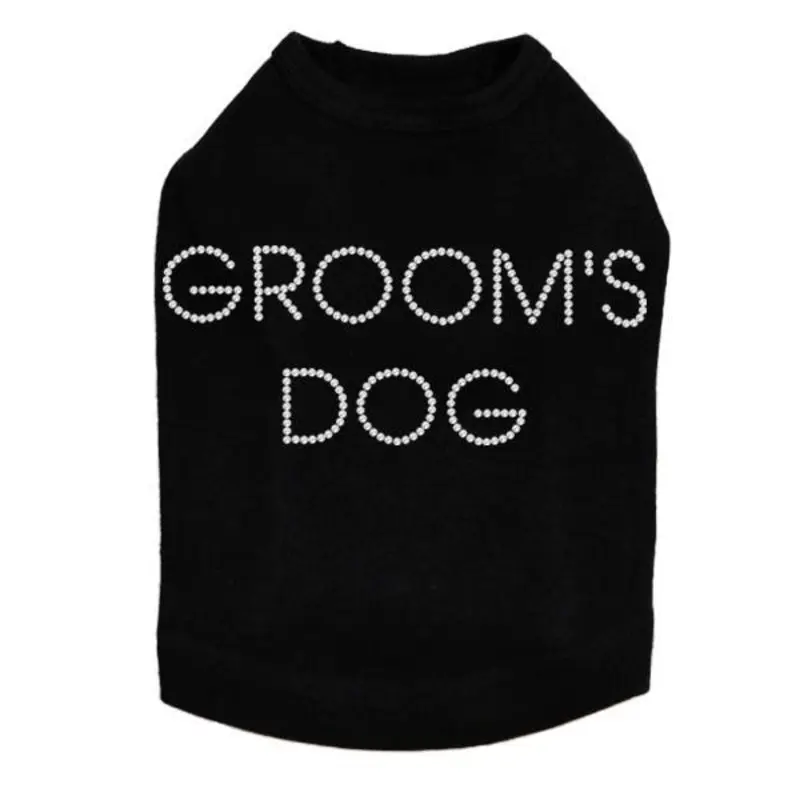 Groom's Dog Rhinestone Dog Tank
