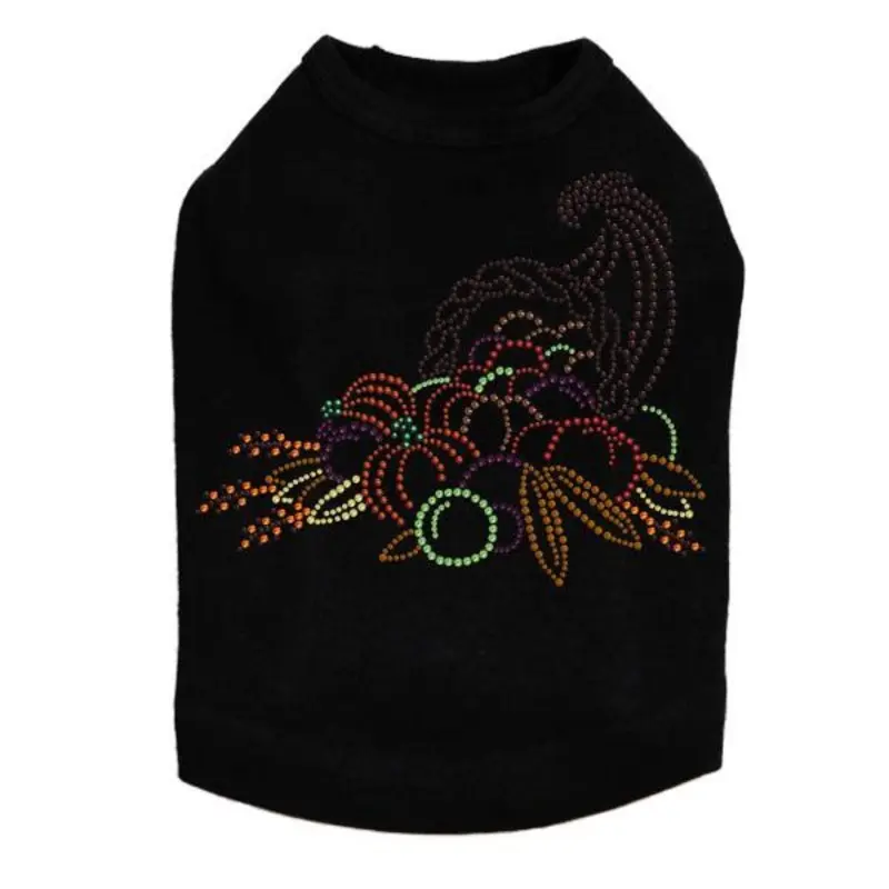 Cornucopia Rhinestone Dog Tank
