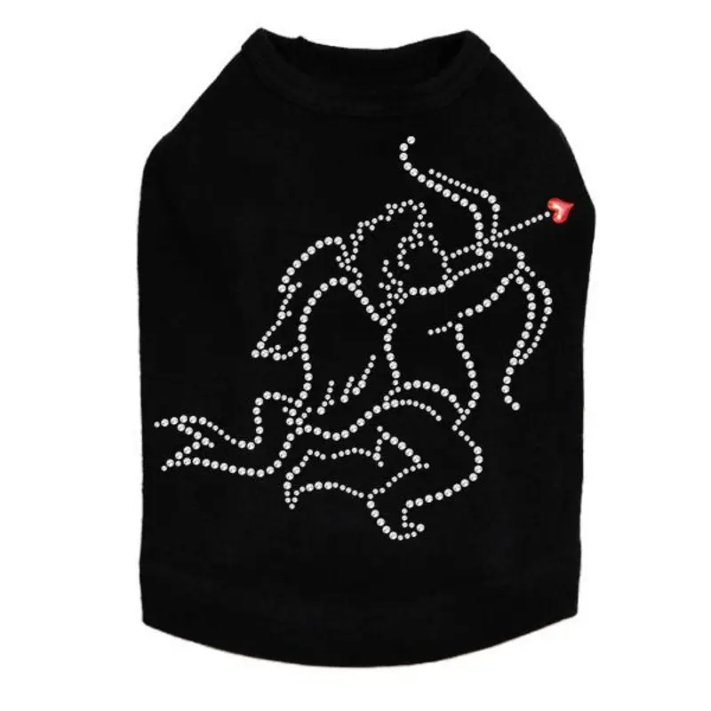 Cupid #2 Rhinestone Dog Tank