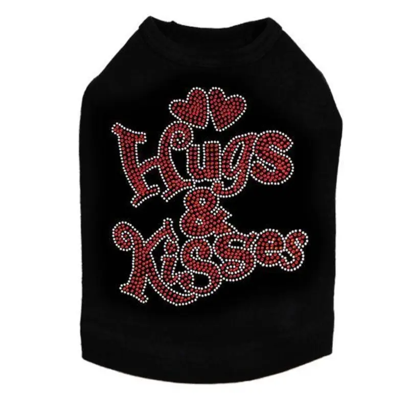 Hugs And Kisses Rhinestone Dog Tank