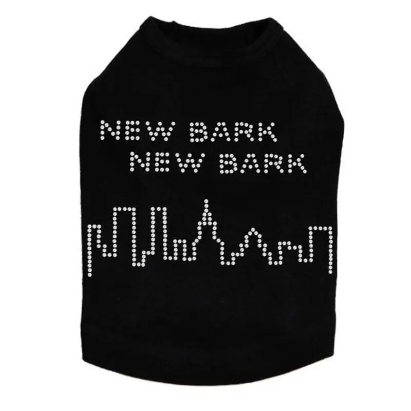 New Bark Rhinestone Dog Tank