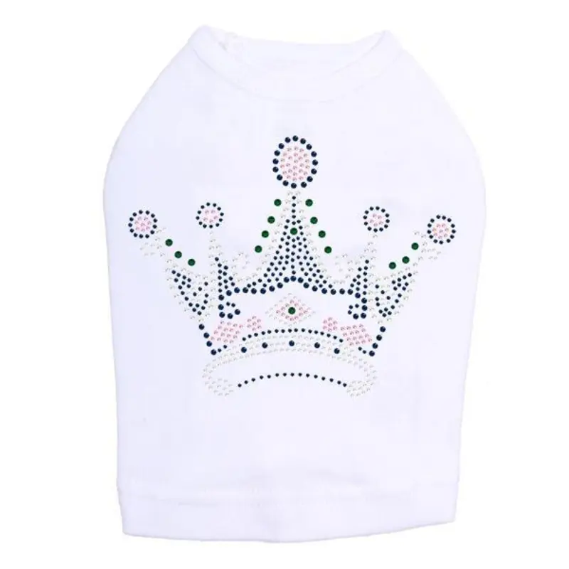 Princess Crown Rhinestone Dog Tank